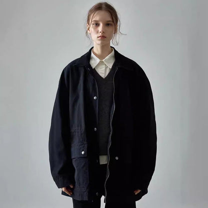 Damen Oversized Utility-Jacke Robust Norvielle