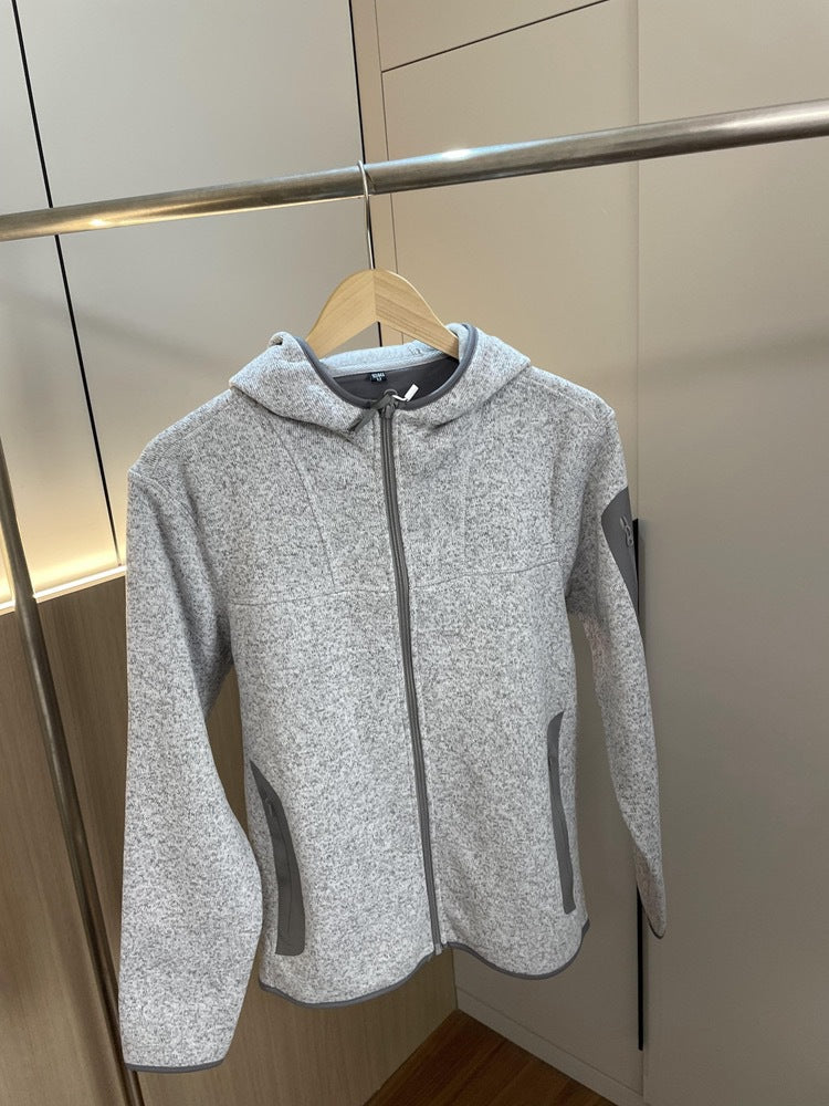 Damen Funktionsjacke Atmungsaktive Kapuze Reißverschlusstaschen