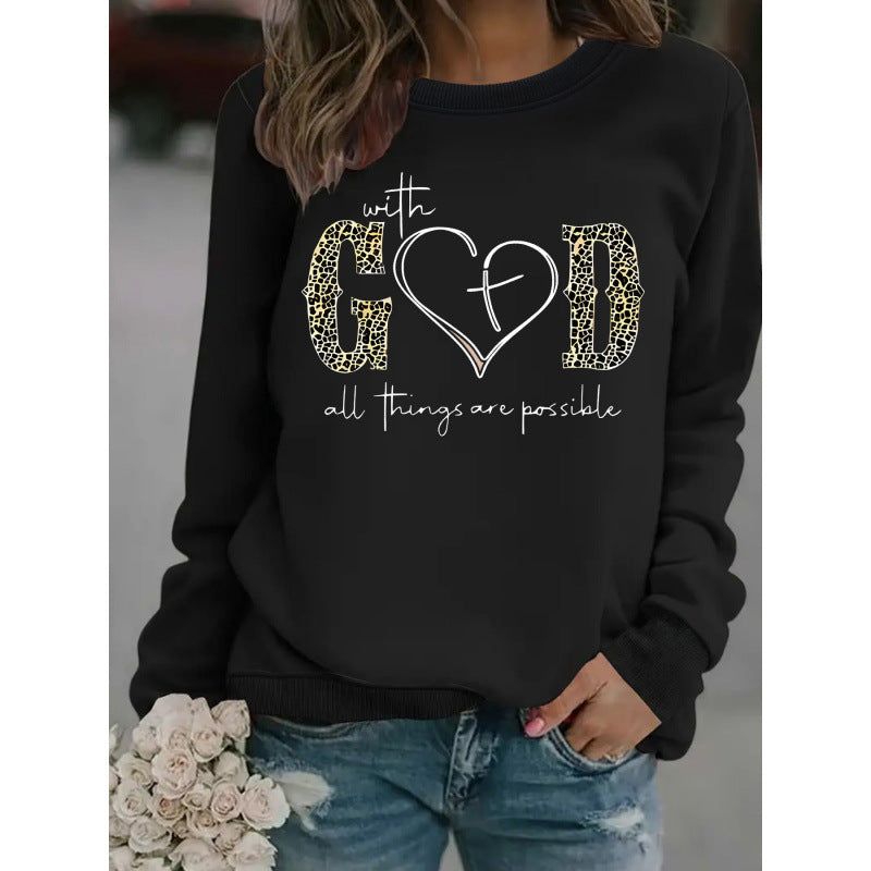 Damen Sweatshirt Kreatives Modedesign Motivierende Botschaft Grau