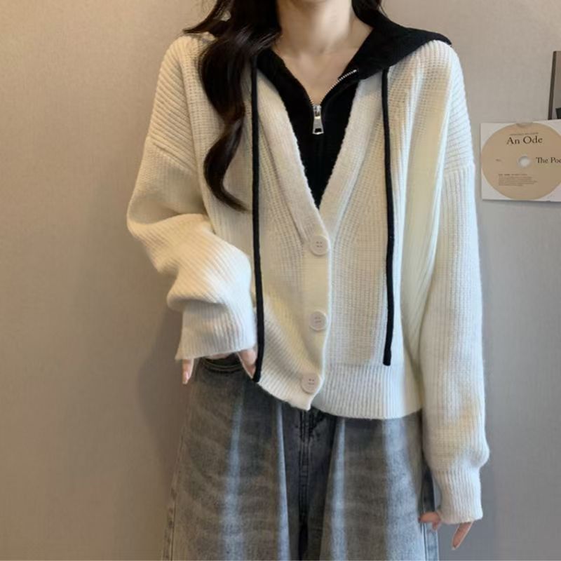 Damen Wickeljacke mit Kapuze Norvielle