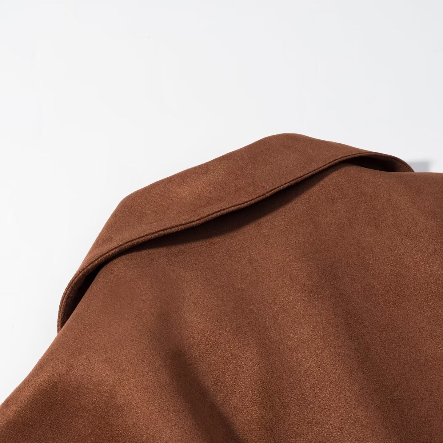 Damen Wildlederjacke Tailliert Gürtel Norvielle