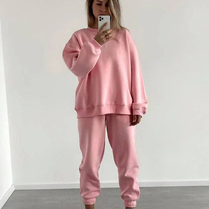 Damen Sweatshirt Jogginghose Set Weich Norvielle