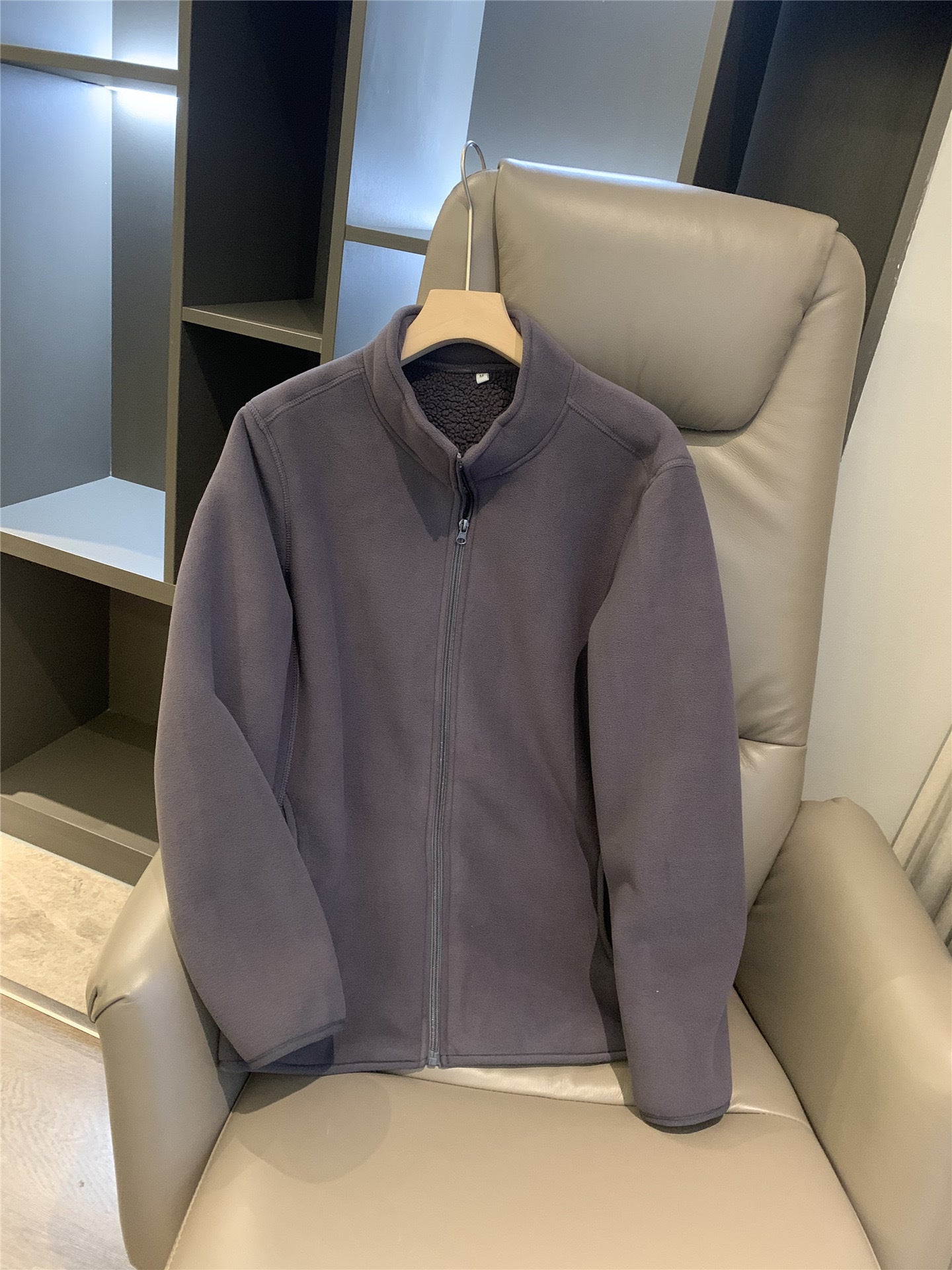 Damen Fleecejacke Hochkragen Reißverschluss Norvielle