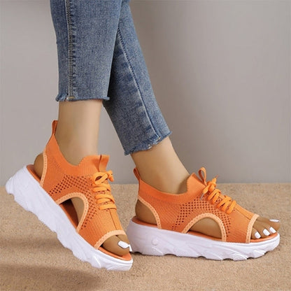 Norvielle Damen Sandalen Plateausohle
