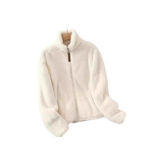 Damen Fleecejacke Hochkragen Reißverschluss Norvielle