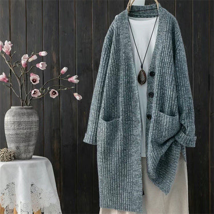 Damen Strickjacke Kuschelig Mit Taschen Modern Norvielle