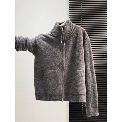 Damen Thermostrickjacke Norvielle Hochschließend Kragen 2 Taschen