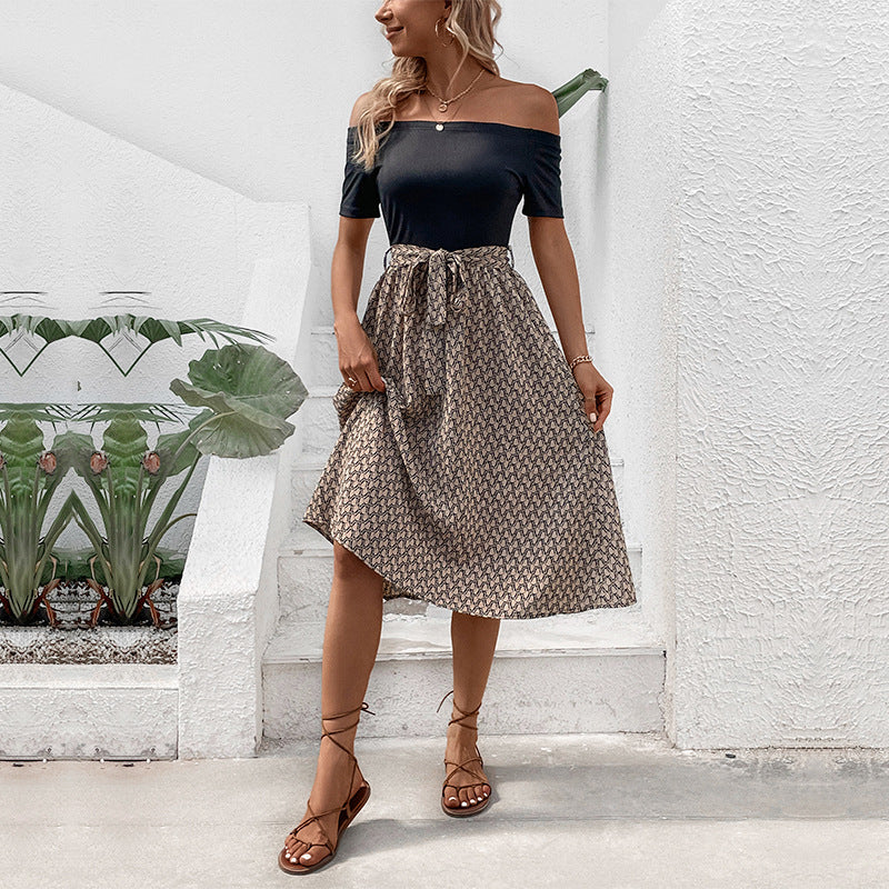 Damen Wickelkleid Tailliert A-Linie Norvielle