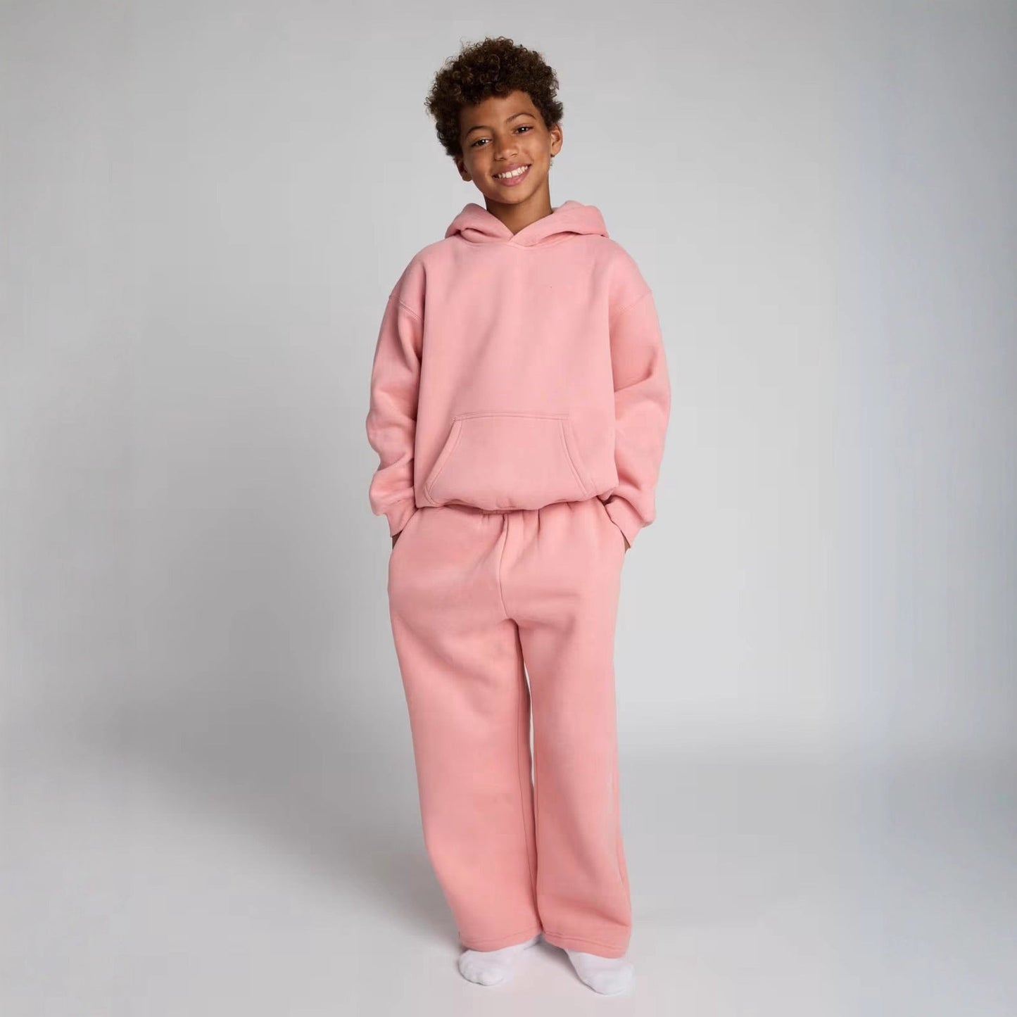 Damen Oversized Fleece Kapuzenanzug Weich Norvielle