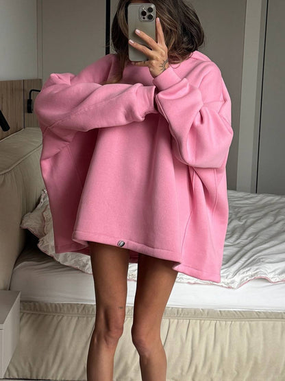 Damen Oversized Kapuzenpullover Lässiger Schnitt