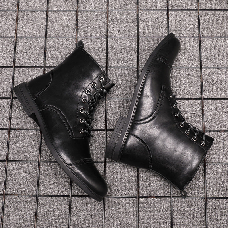 Herren Stiefel Schnürfront Durchgehende Schafthöhe