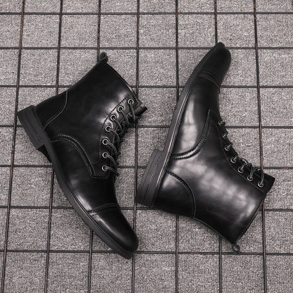 Herren Stiefel Schnürfront Durchgehende Schafthöhe