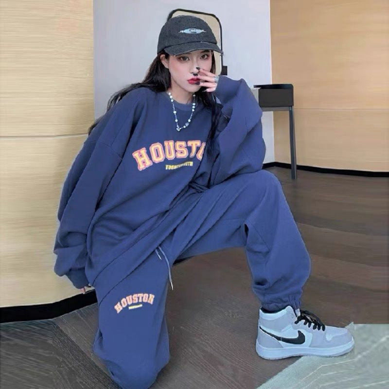 Damen Oversized Sweat-Hose-Kombi Norvielle Bequem
