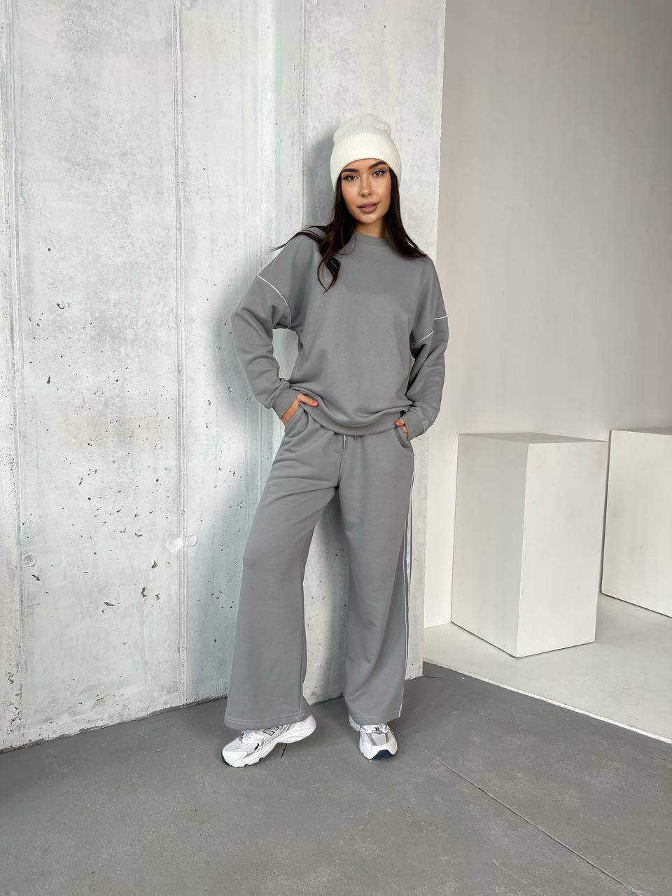 Damen Sportanzug Bequem Weite Passform Norvielle