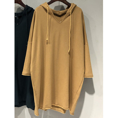 Damen Hoodie-Kleid Großzügig Kapuze Norvielle