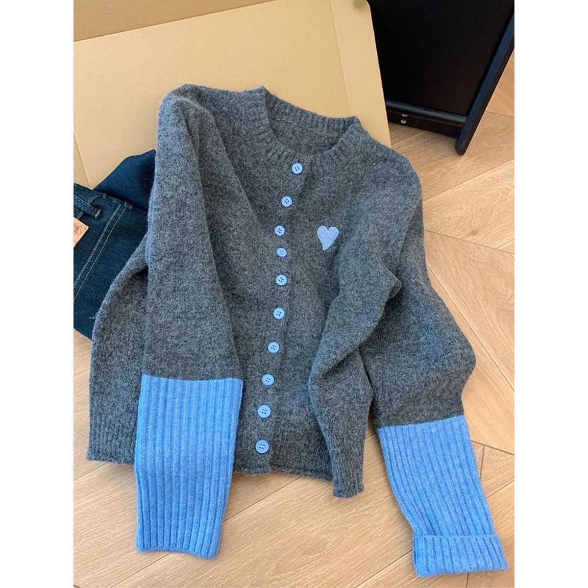 Damen Strickjacke Baumwollmischung Kuschelweich Modern Norvielle