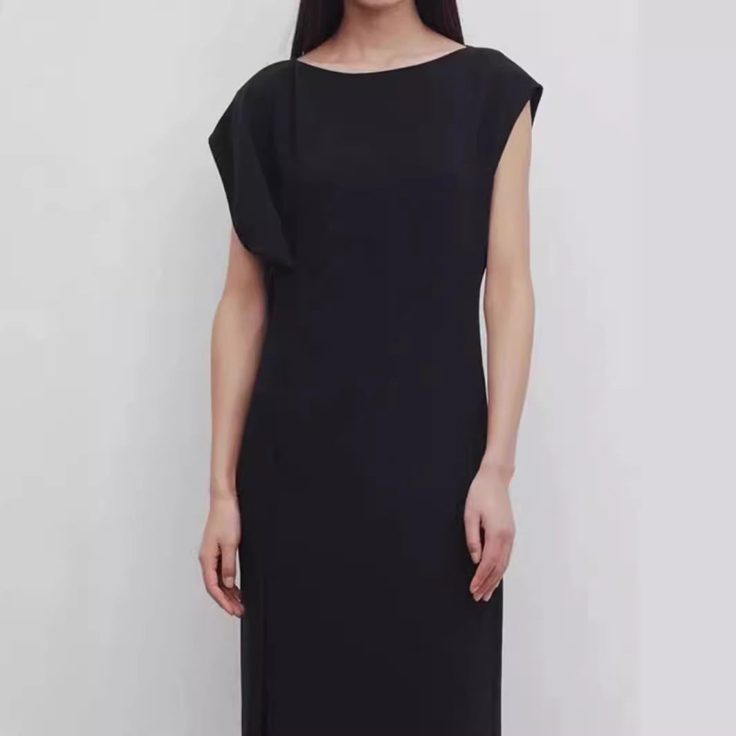 Damen Midikleid Fließend Reduced Schnitt Norvielle