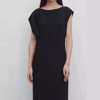 Damen Midikleid Fließend Reduced Schnitt Norvielle