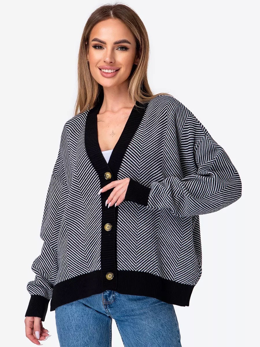 Damen Strickjacke mit Zopfstrick Norvielle Elegant Beige
