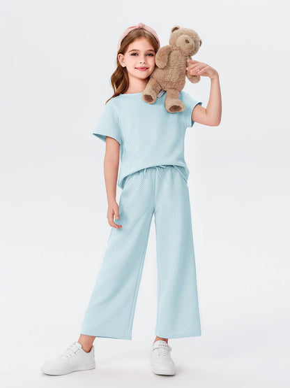 Damen Schlafanzug-Set Weites Oberteil Lockere Hosen Norvielle