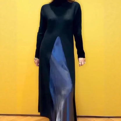 Damen Maxi-Kleid Elegantes Design Raffinierter Seitenschlitz - Norvielle
