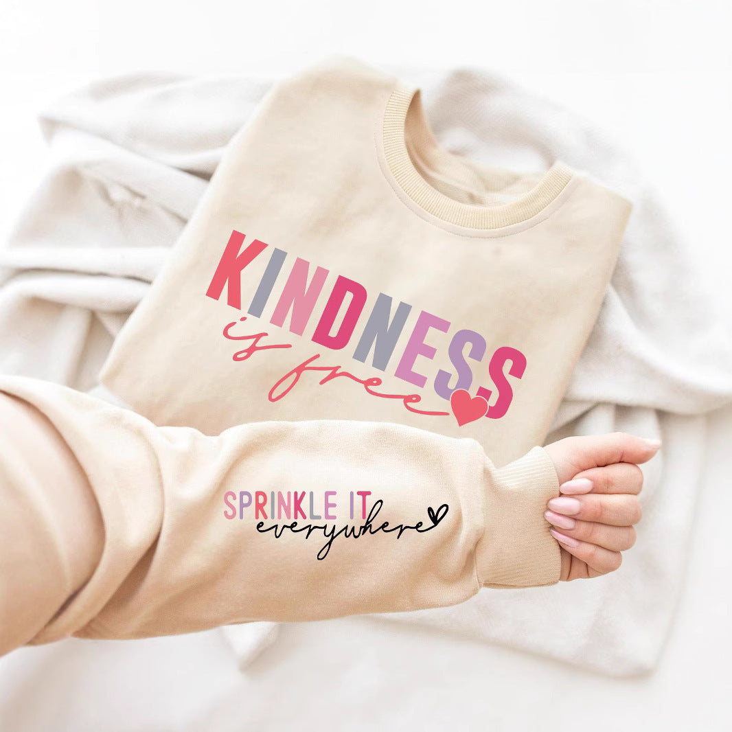 Damen Sweatshirt Inspirierender Schriftzug Gemütlich Norvielle - Norvielle
