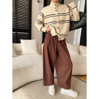 Damen Strickjacke Modern Lässig Norvielle