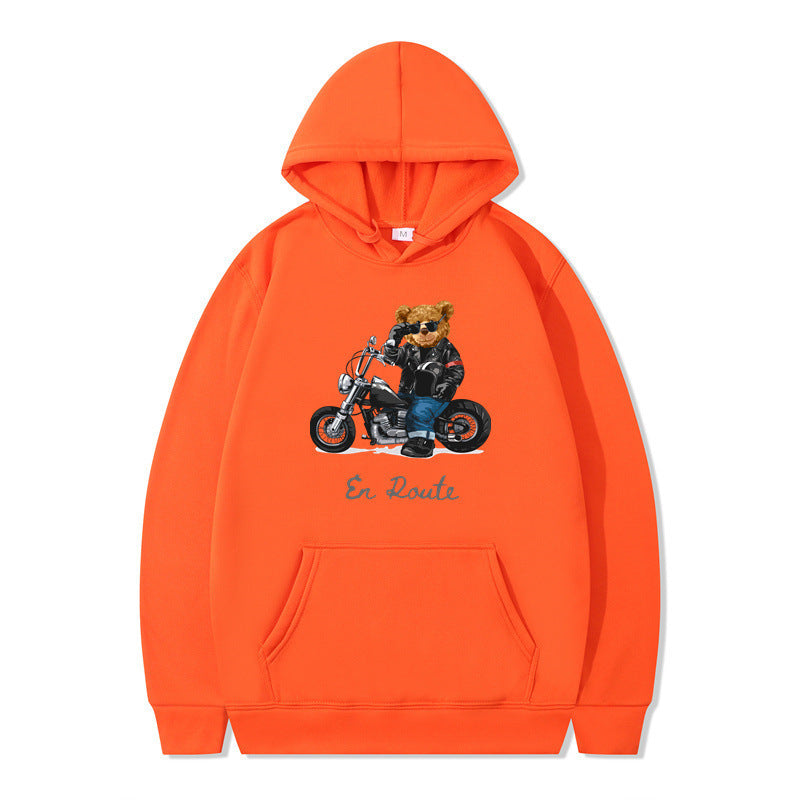 Damen Kapuzenpullover Bärenmotiv Lässig Norvielle