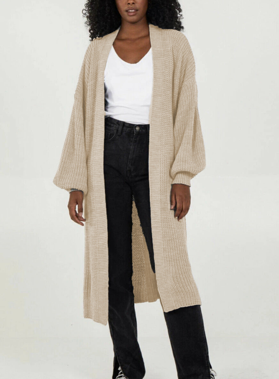 Damen Oversized Strickmantel Lässig Norvielle