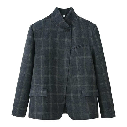 Damen Blazerjacke Kariert Norvielle