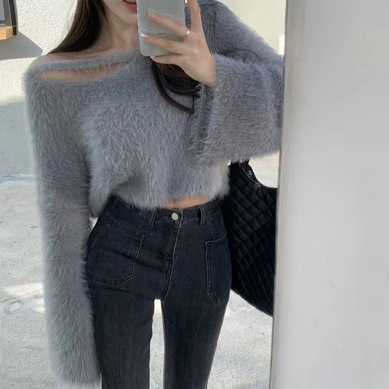 Damen Pullover Weiches Material Lässiger Schnitt Norvielle