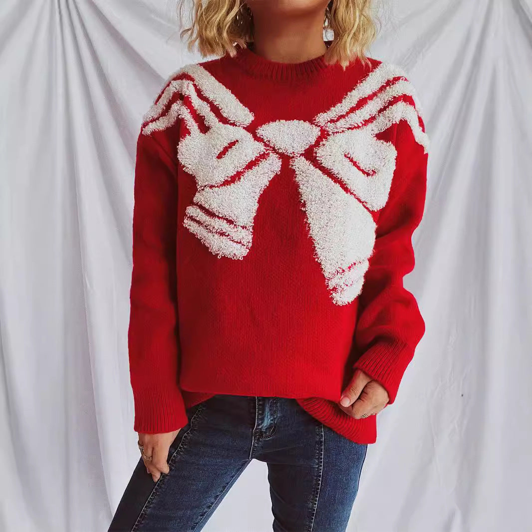 Damen Pullover 3D-Motiv Norvielle - Norvielle
