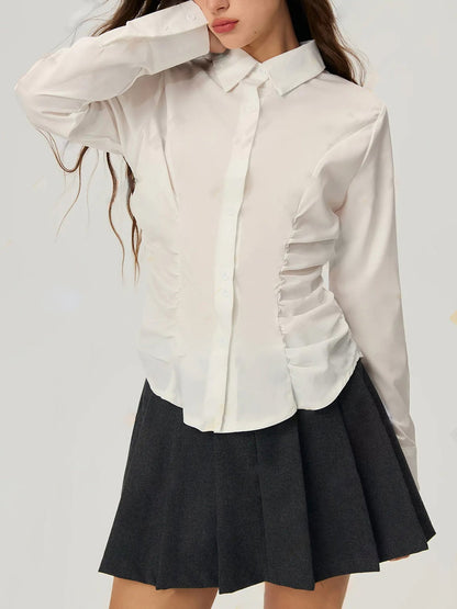 Damen Bluse Rüschendetails Elegantes Design Norvielle