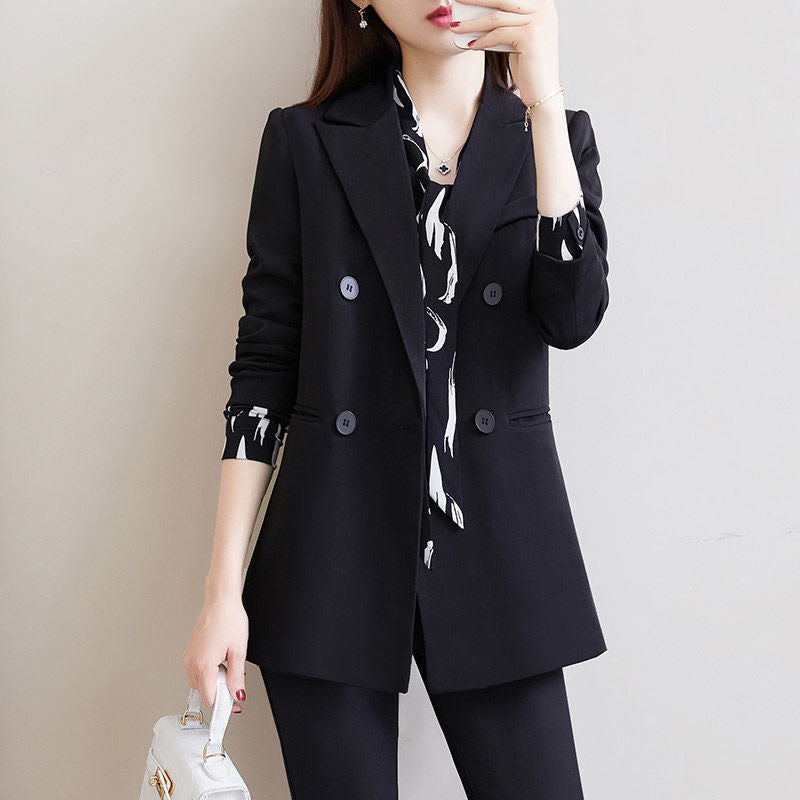 Damen Blazer Doppelreiher Elegantes Design