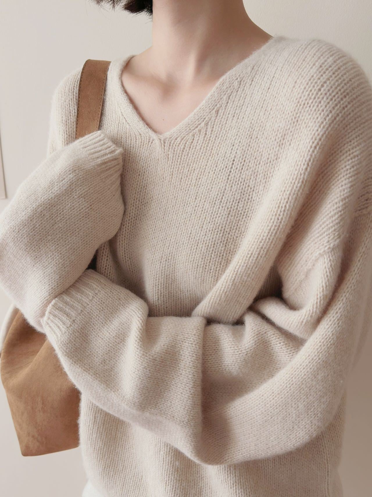 Damen Pullover V-Ausschnitt Norvielle