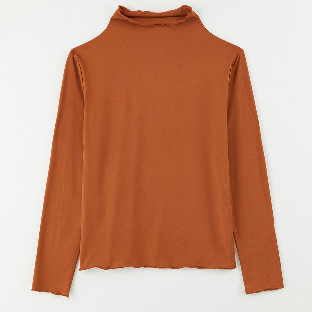 Damen Langarm Rollkragenpullover Norvielle
