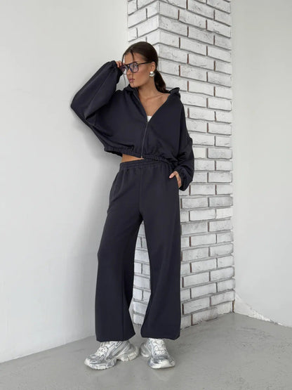 Damen Kapuzen-Sweater Voluminöse Ärmel Norvielle - Norvielle
