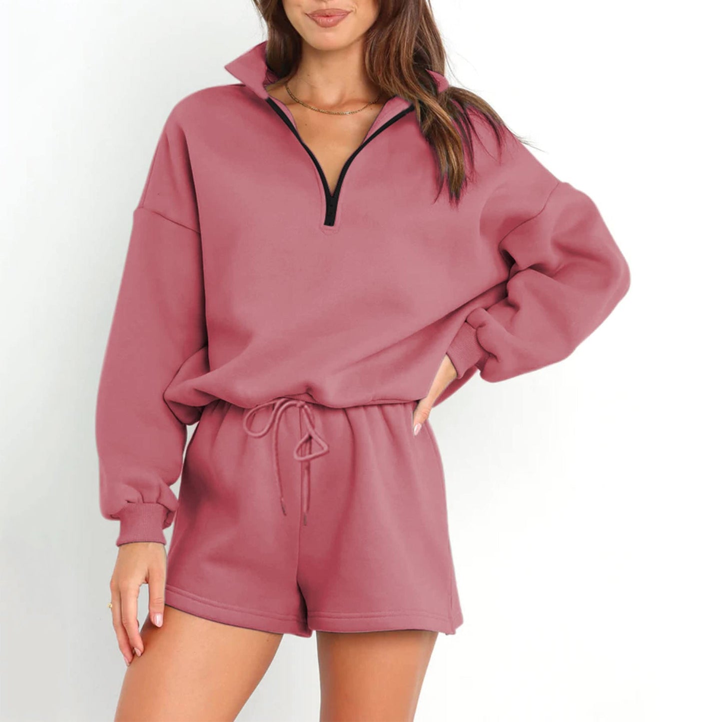 Damen Sportanzug Kurzoberteil Elastischer Bund