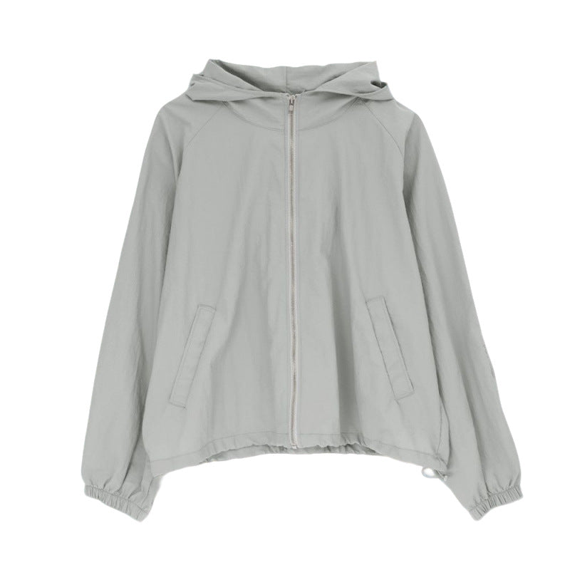 Damen Leichte Übergangsjacke Kapuze Norvielle