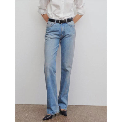 Damen Weite Jeans Hochgeschnitten Norvielle - Norvielle