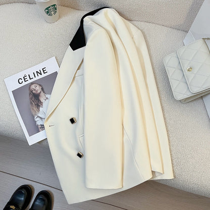 Damen Doppelreiher Blazer Norvielle Elegantes Design - Norvielle