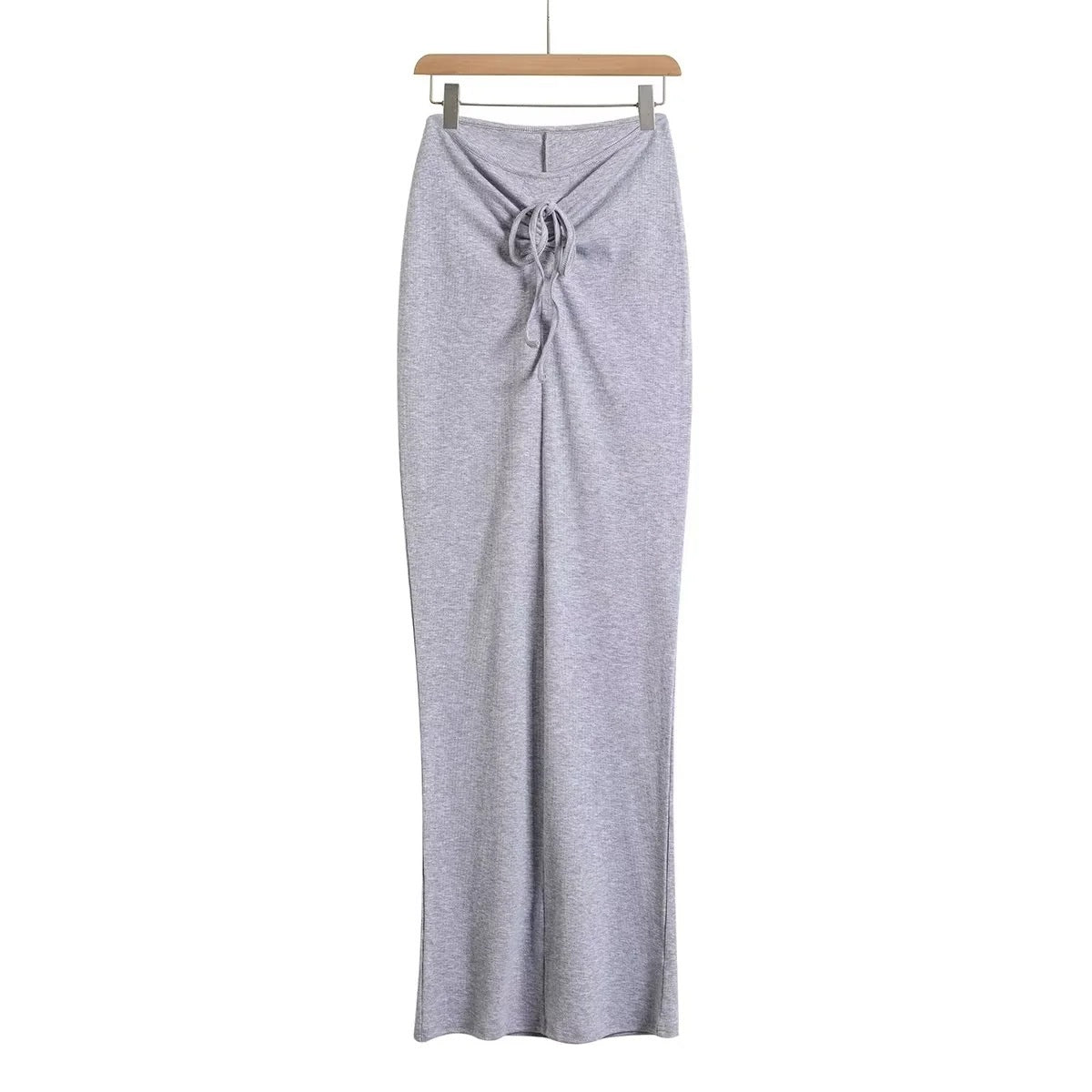 Damen Maxi-Rock Jersey Knoten-Design