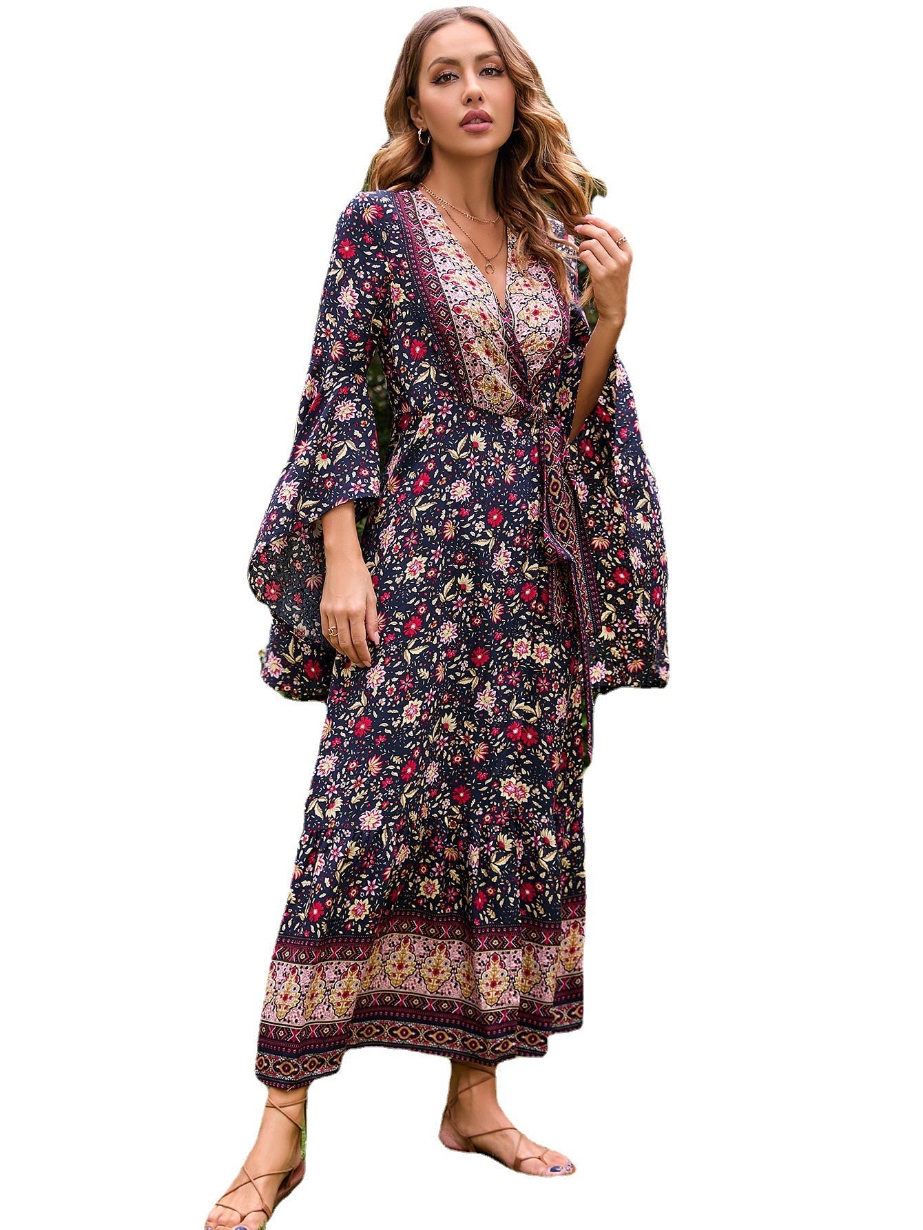 Damen Wickelkleid aus Jersey Norvielle