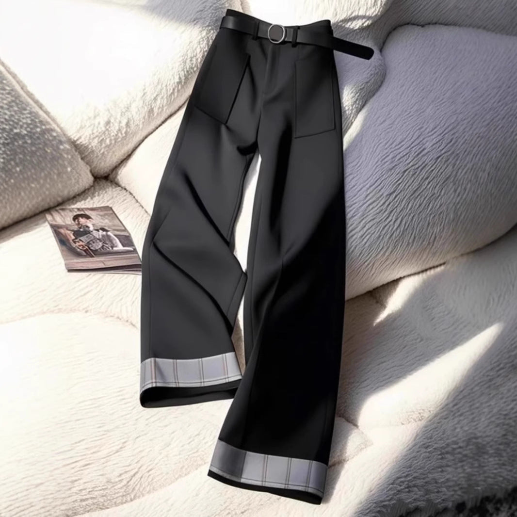 Damen Palazzohose Röhrenbund Elegantes Design