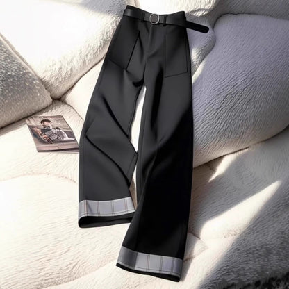 Damen Palazzohose Röhrenbund Elegantes Design