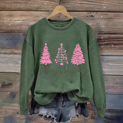 Damen Weihnachtssweatshirt Festlich Rot Norvielle - Norvielle