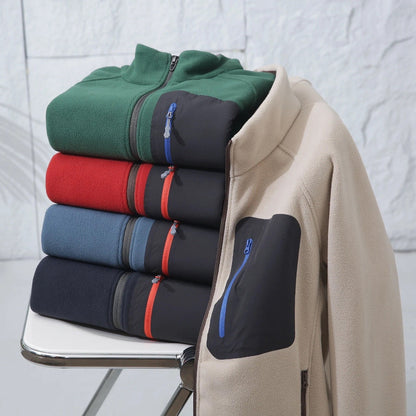 Damen Fleecejacke Norvielle Mit Taschen Hocher Kragen