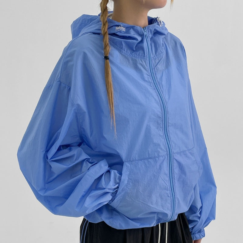 Damen Leichte Windbreaker-Jacke Sportlich Norvielle