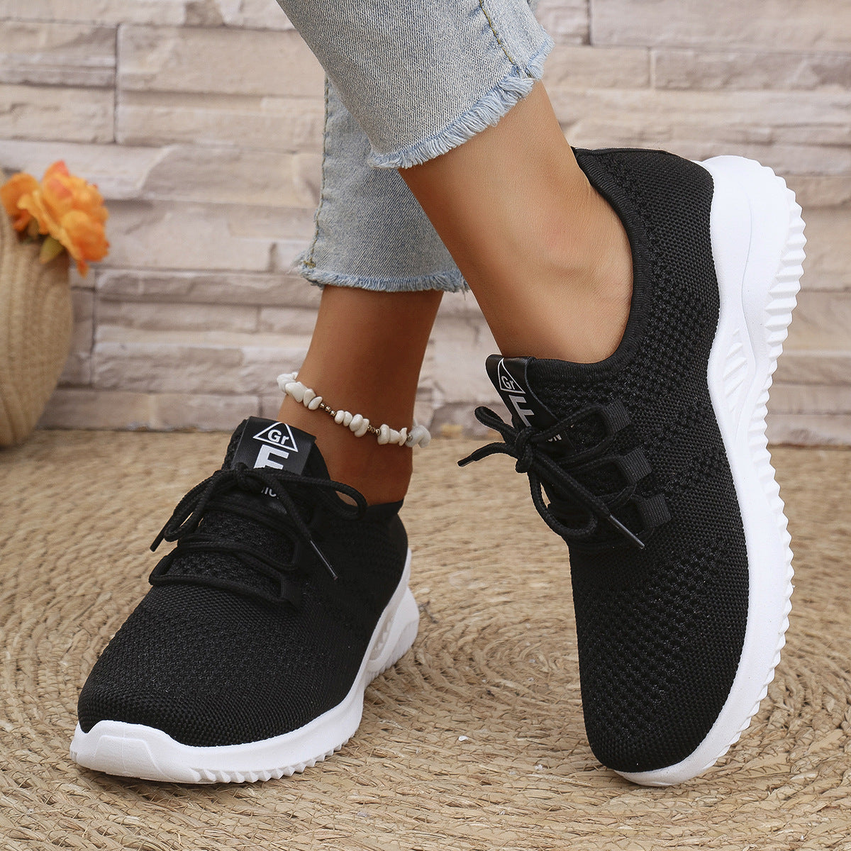 Damen Sneaker Atmungsaktives Mesh Modernes Design