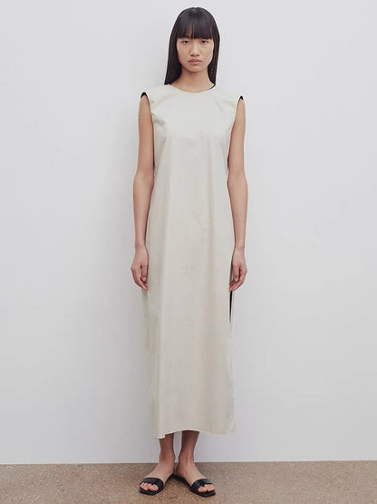Damen Maxikleid Fließend V-Ausschnitt Norvielle